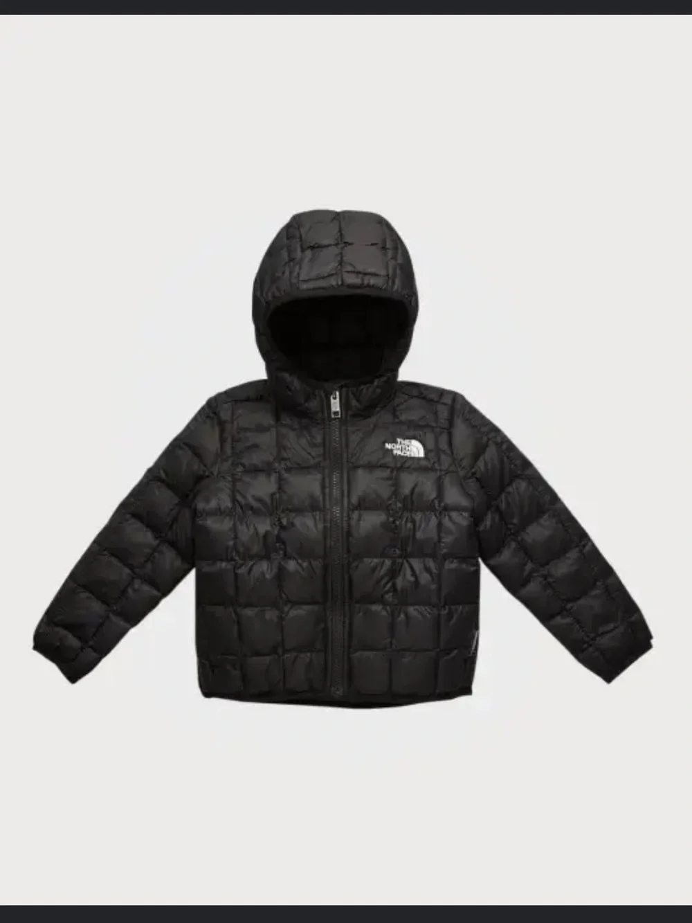 The North Face Black Hooded Quilted Puffer Jacket Toddler size 3